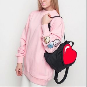 Lazy oaf moody face sweatshirt Sz OS